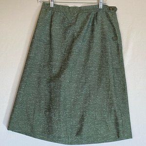 Late 50s A-Line Raw Silk Skirt